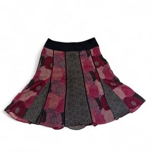 Vintage Fairy Grunge Y2K Paneled Floral Skirt